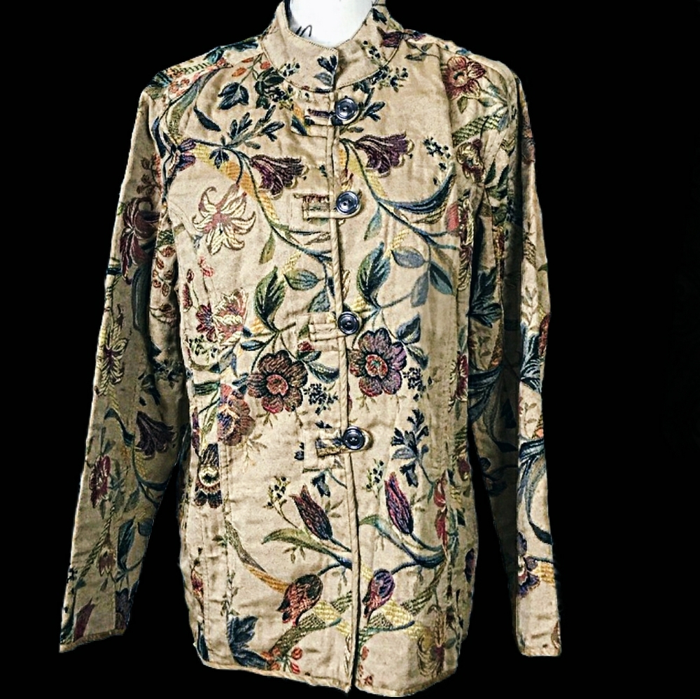 floral embroidered jacket